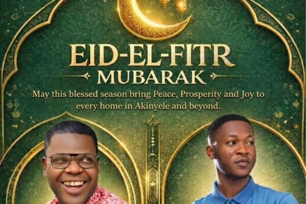 Eid-el-Fitr: Hon Raul preach Oneness, Unity,  Peace in Akinyele LG