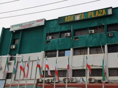 Turaki-led NWC protests as Wike faction takes over PDP headquarters