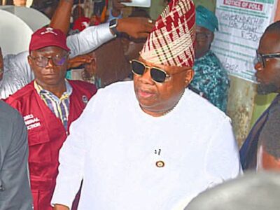 #BREAKING: Adeleke Casts His Vote, Predicts Election Outcome